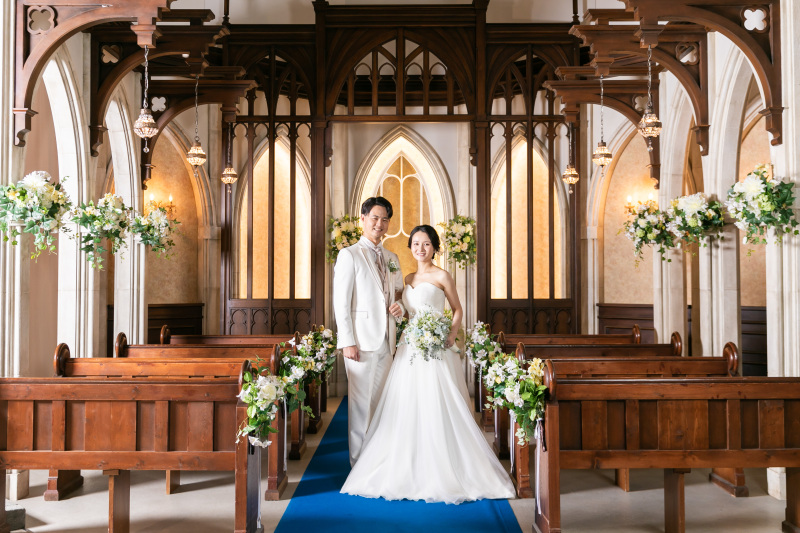 お二人だけでのチャペル撮影
