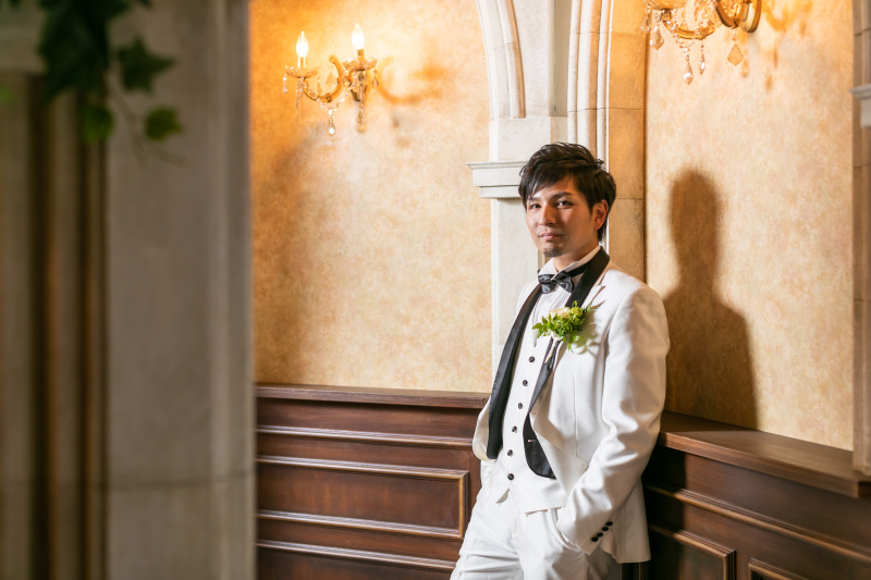 #新郎ソロショット