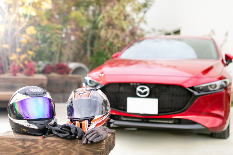 #愛車とヘルメット