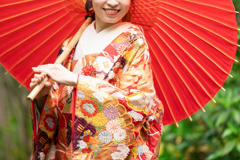 ご新婦様のお手元カット