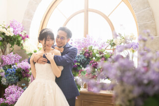 お花に囲まれて♪