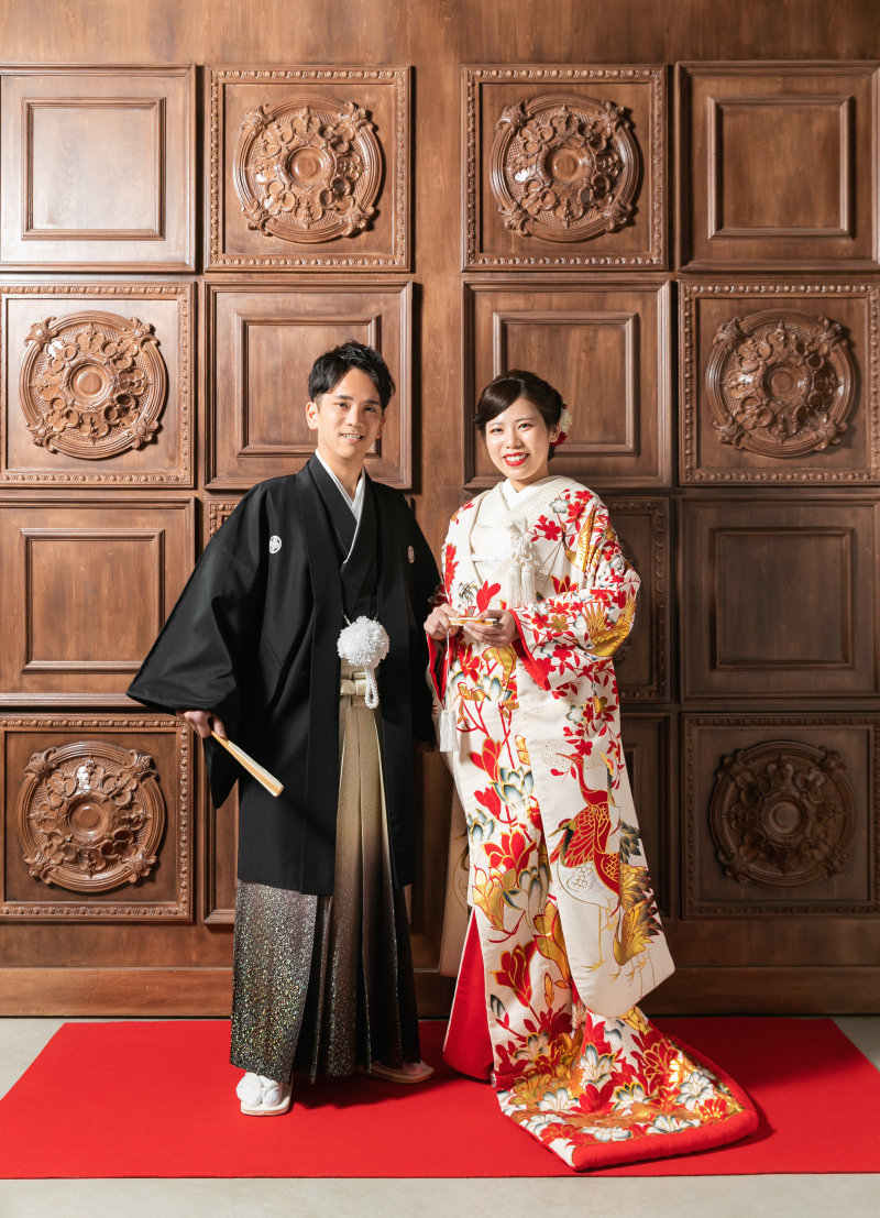 友禅のお着物で