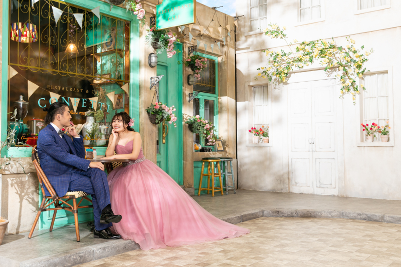 カラードレスはカジュアルに