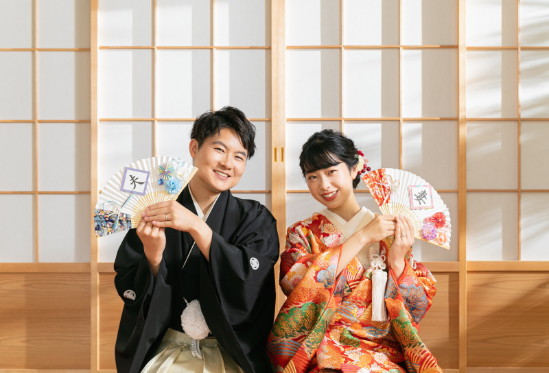 お持ち込みグッズで2人らしく♪