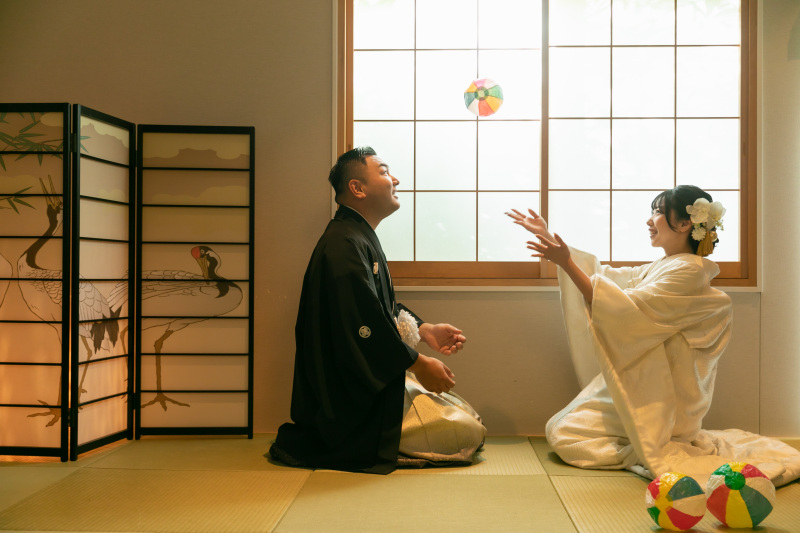 紙風船を使って