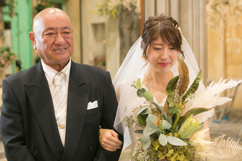 #お父様と歩くバージンロード