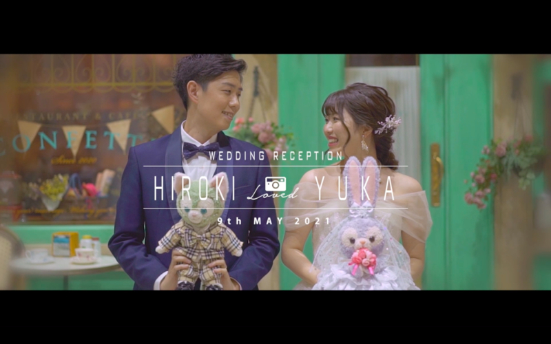 結婚式オープニングムービーに!