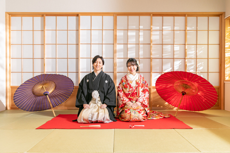 和装で人気のお座りカット♪