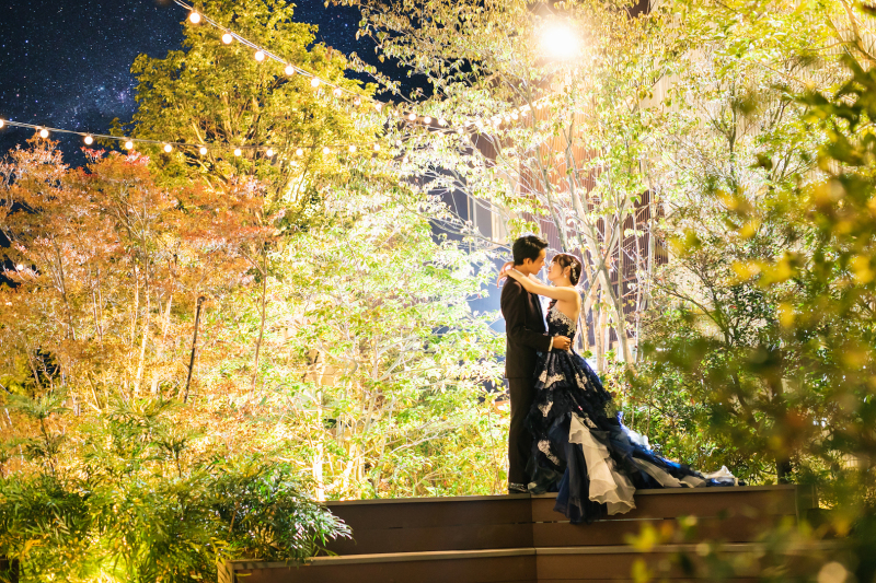 【シンプルプラン+星空レタッチ付き】◆ウエディングドレス1着◆50カットデータ付き 結婚式のウェルカムボードにも!