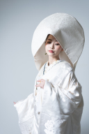 綿帽子　生成り