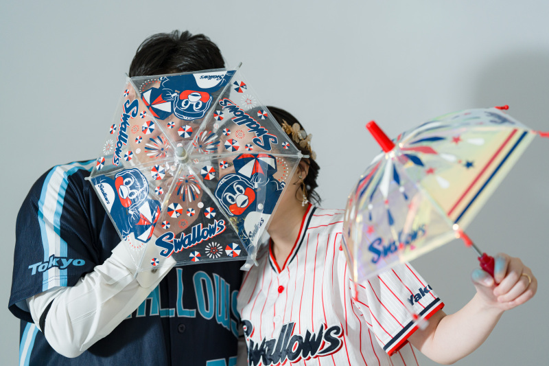 傘でオシャレに