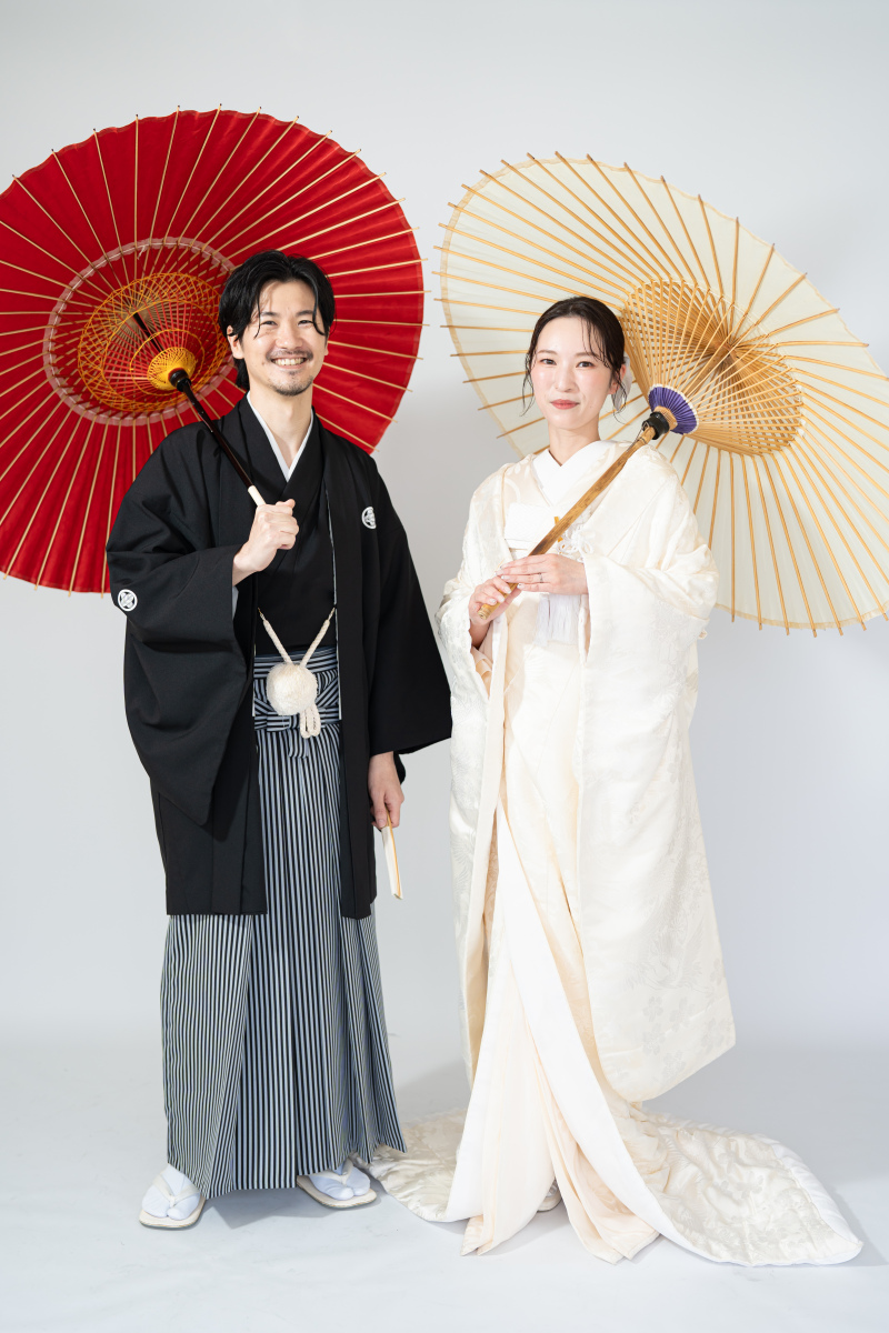 自然体な笑顔が素敵。和装で残す一枚