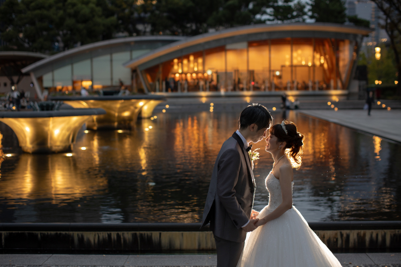 待ち明かりが映える時間