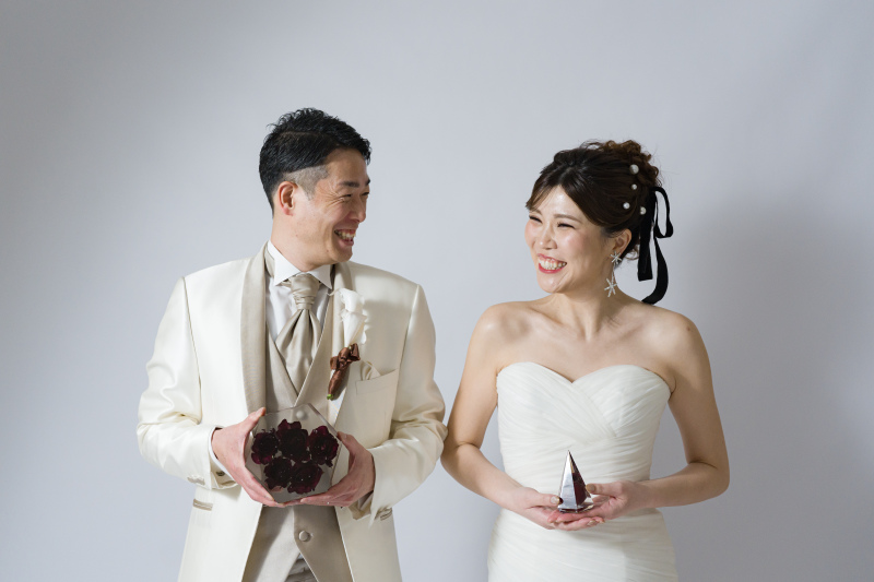 アフターブーケを持ってみたり！