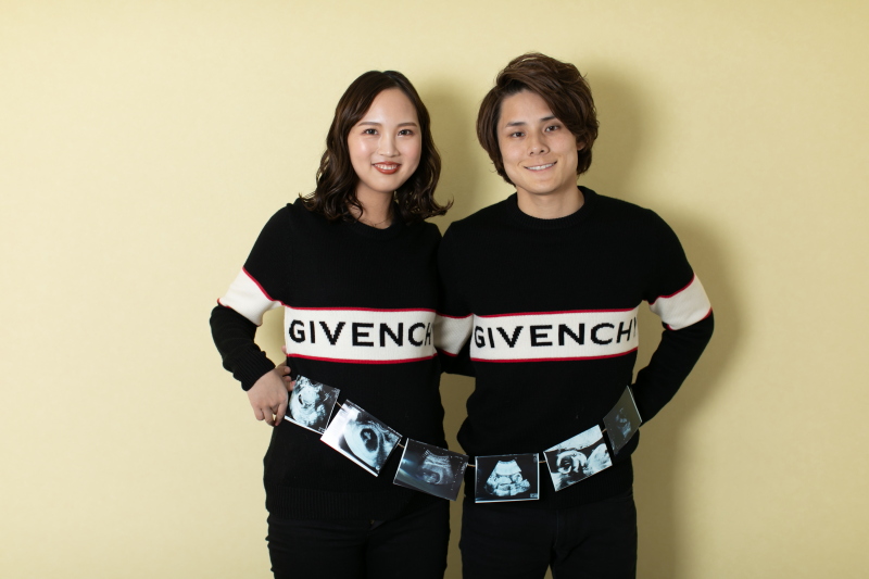 エコー写真をガーランドに♪