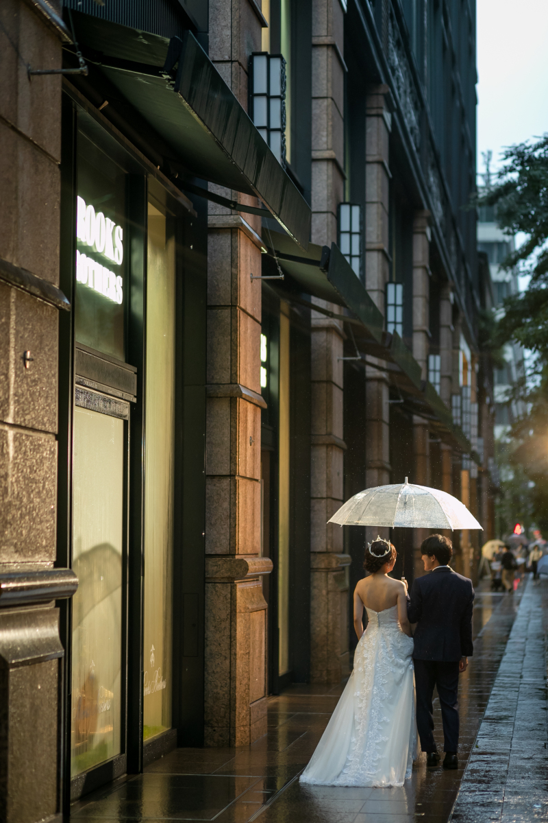 傘をさして・・