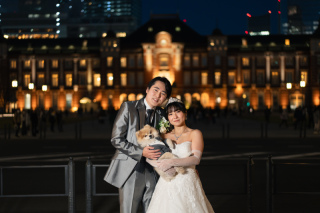 ワンちゃんも一緒のスタジオ&丸のロケ♪