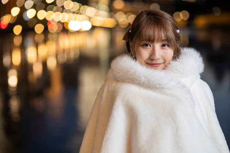 新婦様の可愛らしいコートで♡