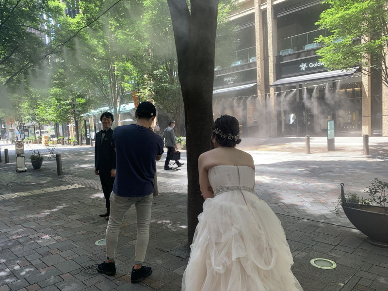 新婦様に見守っていただいてます