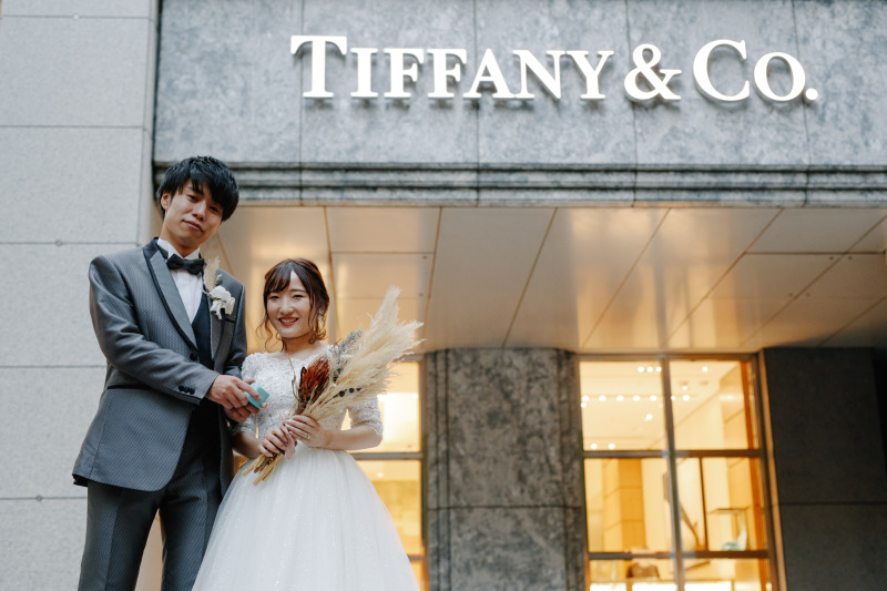 ティファニー前で♡