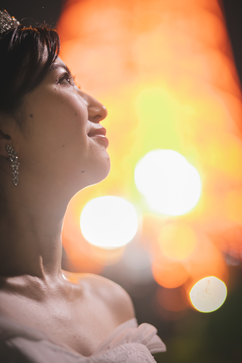 東京タワーをバックにソロショット