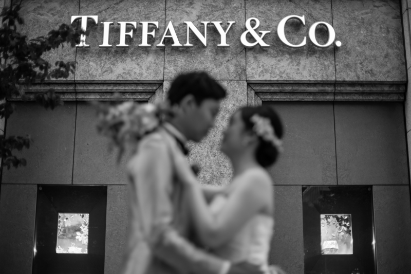 ティファニーで撮影を