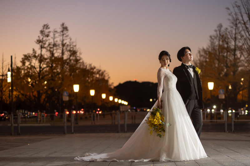 ピンク架かった美しい空