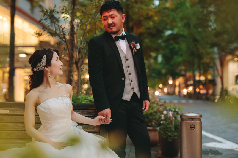 丸の内の仲通りで