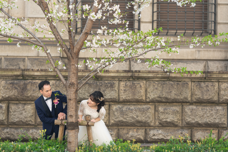 街でお茶目なショット♪