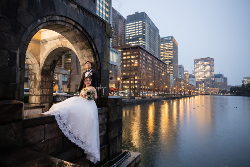 定番アングルで