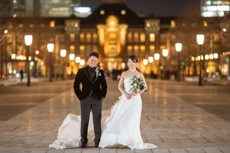 東京駅での定番な一枚