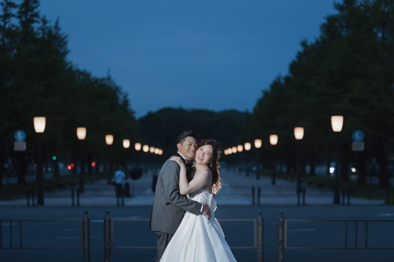 トワイライトタイムの空の青さ