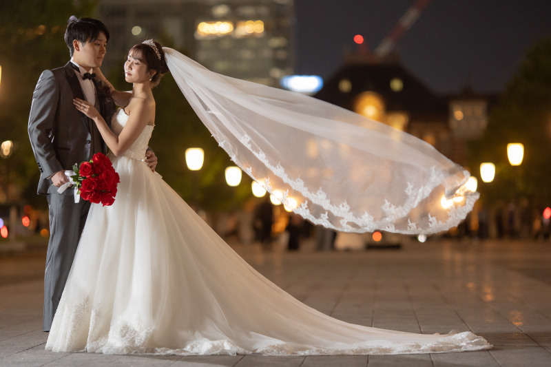 東京駅前で王道ショット♡