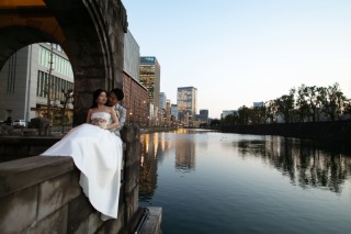 良く晴れた日の東京丸の内