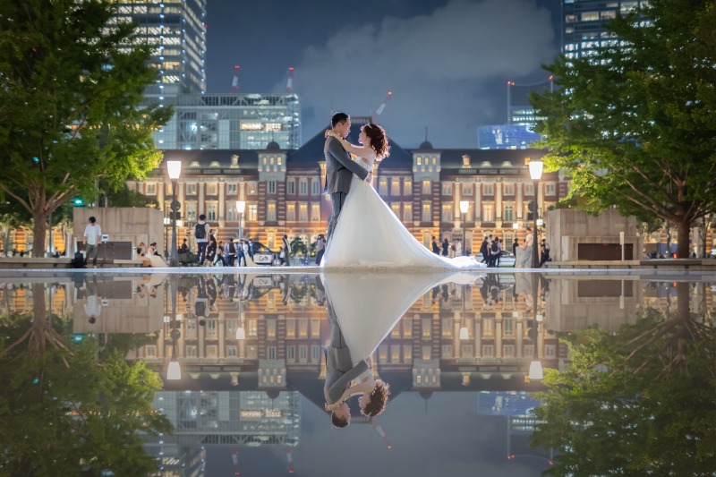 緑の入ったリフレクション