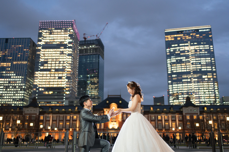 モダンなビルもフレームイン