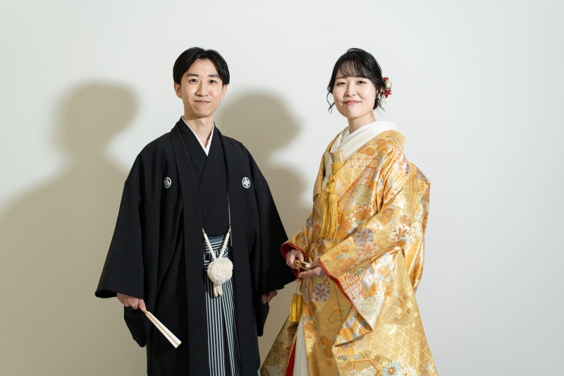 色鮮やかな和装洋装スタジオ撮影