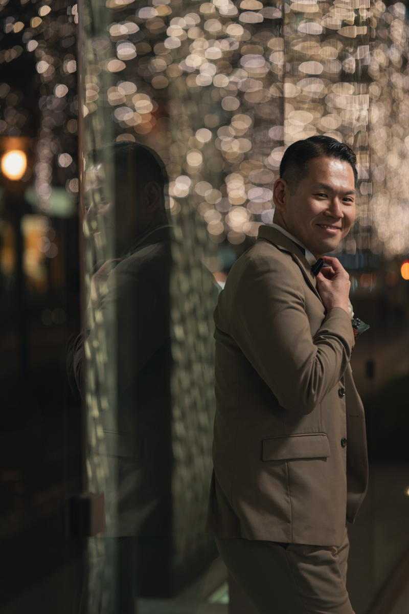 ご新郎もキラキラのソロショット☆