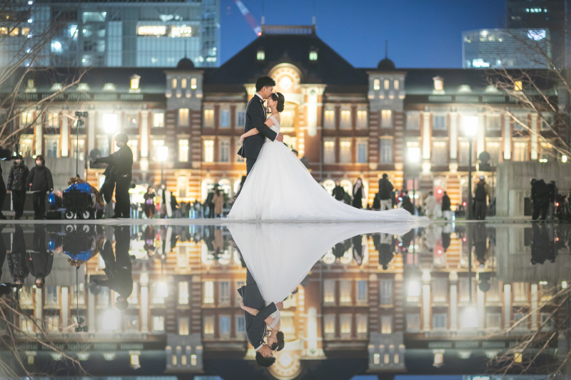 冬らしいリフレクション写真