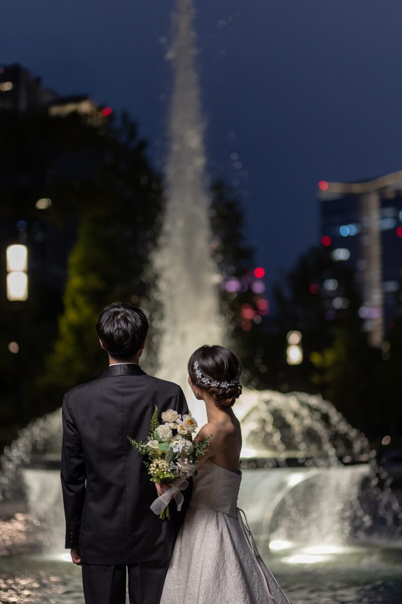 噴水公園にて！