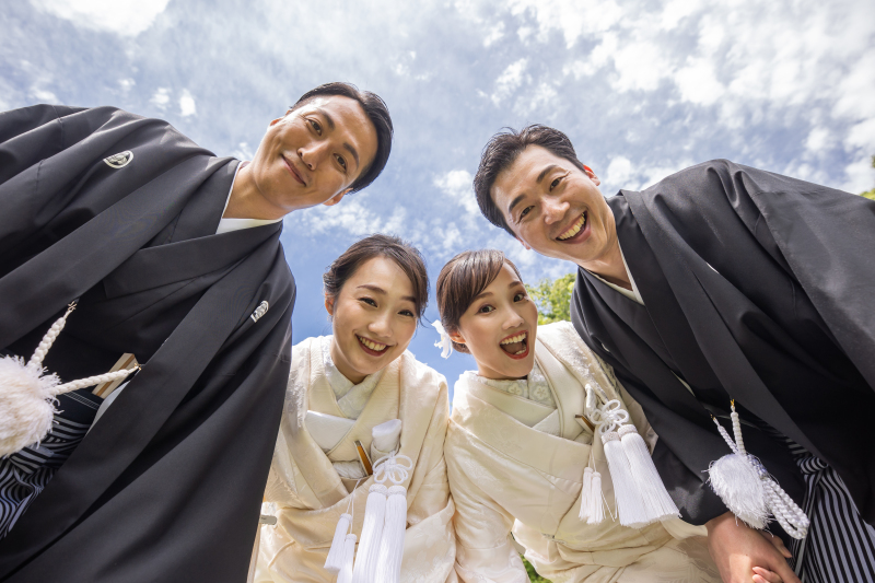 なんと！ご新婦が双子で２組のカップルを撮影♡