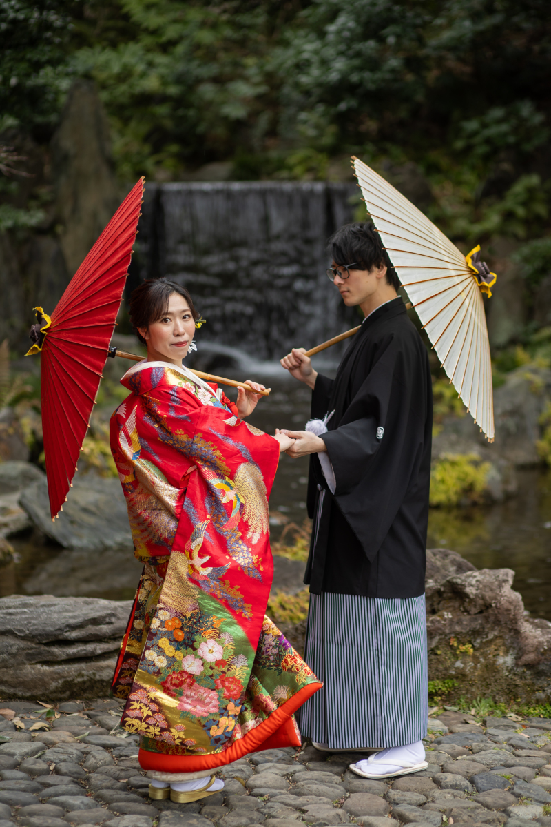 縦アングルの全身ショット