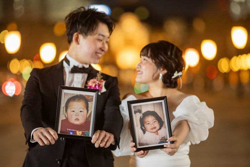 東京駅で幼少の頃のお写真と