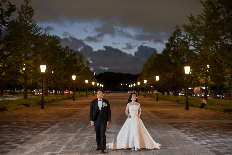 夕方の空と撮影