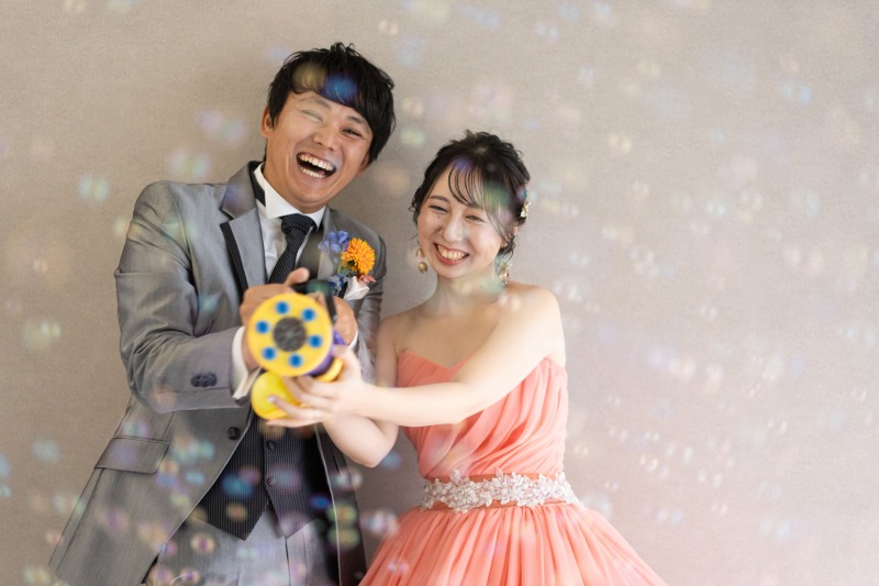 シャボン玉でよりカジュアルに