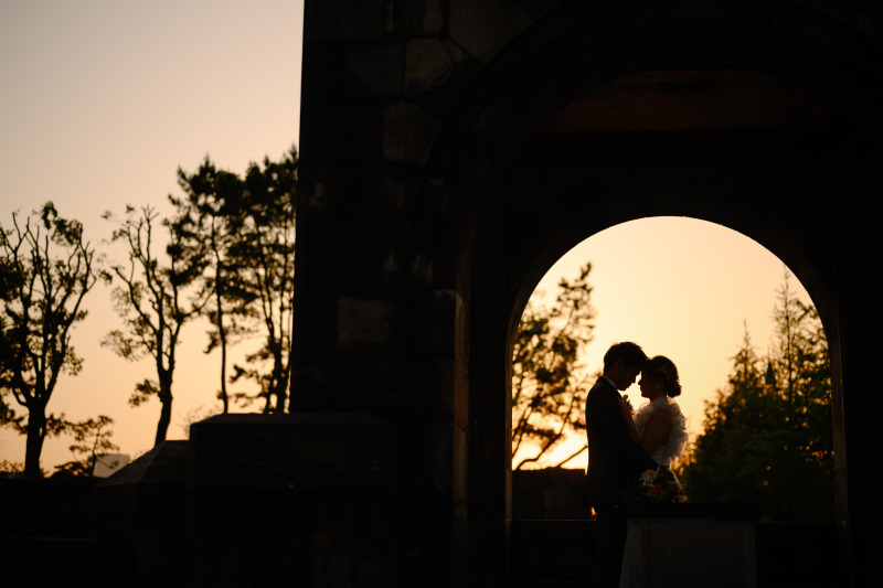 和田倉門でシルエットフォト