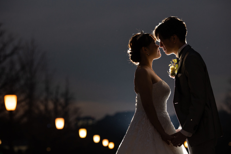 美しいシルエットショット