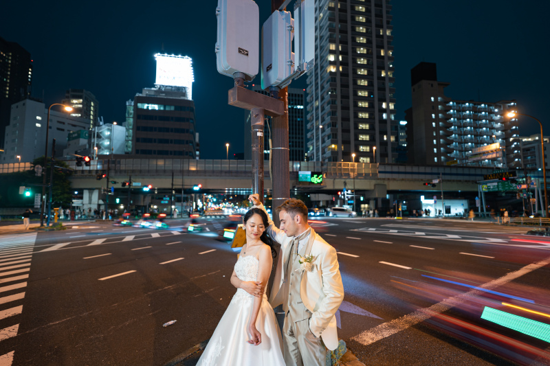 交差点の真ん中で