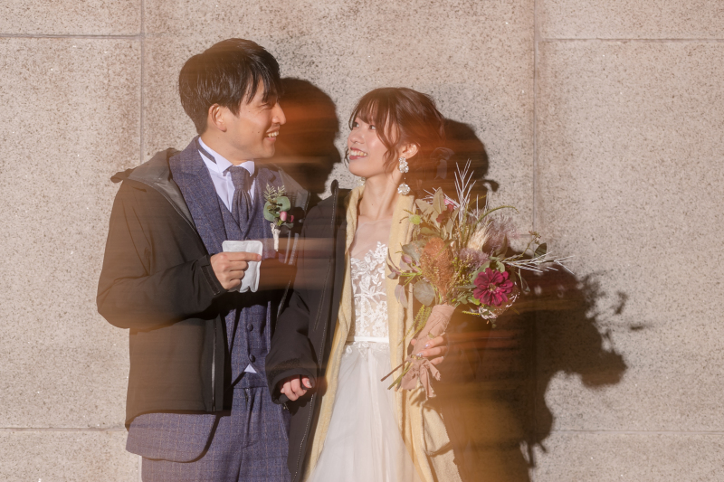 アウターを羽織ってのオフショット♪