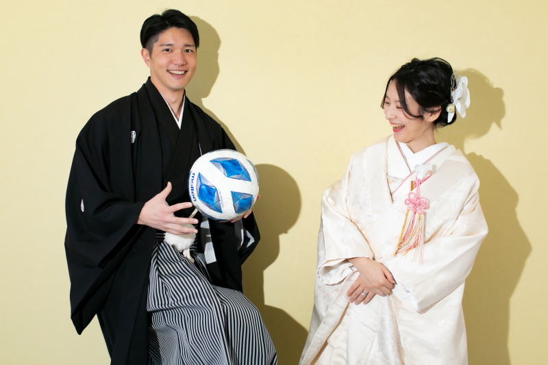 白無垢でスタジオ撮影♪